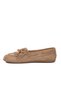 Beige Suede Lightweight Flexible Women's Ballerina Shoes 572488 Z - 4