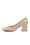 Beige Women's Thick Heeled Shoes 593055 Z - 4