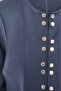 Scuba Suit with Double Snap Detail and Flounce Skirt – Navy Blue - Navy - 2