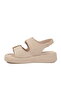 Beige Double-Strapped Women's Sandals 422240 Z - 4