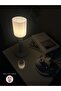 Tiny Glass White Knuckle Wood Body Table Lamp Decorative Desktop Lighting Bedroom Bedside - 4