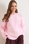 Women's Candy Pink Bow Detailed Ribbon Loose Fit Knitwear Sweater Kzk-19001167 - 4
