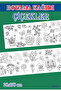 1.5 m Flowers Theme Children's Activity Giant Coloring Paper - 2