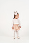 Baby Girl & Child Polka Dot Gingham Patterned Stylish Set with Buckle and Pantyhose as a Gift - 5