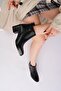 Genuine Leather Women's Daily Classic Heeled Boots Bootie Dc2852 - 2