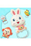 -Baby Musical Rattle Toy Bunny for Infants - Pink - 3