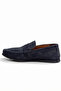 Men's Navy Blue Suede Loafer – Laceless Slip-On, Flexible Sole, Casual and Stylish - 3