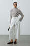 Canvas Balloon Trousers Ecru - 4