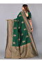 Green Lichi Silk Saree - MAF3041 | Green - 4