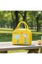Cute Happy Lunch Bags Small Cooler Bag Leak Proof Lunch Tote Hand bag Aluminum Foil And Water Proof - 2