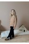 Girls' New Season Stylish Black Denim Pants with Lace Blush and Top Set - 5