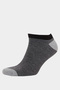 F5269Axkr1 Multi-Colored Men's Striped Seamless 5-Piece Bamboo Booties Socks - 6