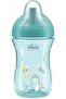 Advanced Cup 266 ml Non-Drip Plastic Cup with Straw, Ergonomic Spout and Valve, BPA Free, Blu