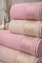 Meltem 4-Piece Bath Towel Set - Hand and Face Towels - Dowry - Gift 100% Cotton - 2