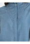 Women Blue Lace Detail Blouse - 3