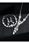 Pack of 3 - Rhinestone Necklace with Bracelet and Earrings - 4