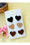 Set of 3 - Heart-Shaped Earrings - 2