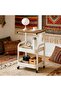 3-Tier Storage Cart with Tabletop,Portable Wheels, Easy Assembly, Space-Saving Design - 7
