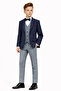 Boys Slim Fit Textured Striped Sports Suit Ak195-196 - 2