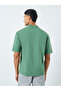Solid Oversized Crew Neck Heavy Weight T-Shirt - 4