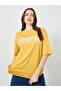 Yellow Round Neck Oversized T-Shirt