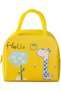 Cute Happy Lunch Bags Small Cooler Bag Leak Proof Lunch Tote Hand bag Aluminum Foil And Water Proof