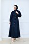 Women's Buttoned Belt Detailed Denim Dress