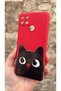 Realme C21Y and C25Y Compatible Cute Black Cat Patterned Silicone Shock-Absorbing Classic Protective Case - 3