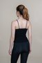 Women's Summer Black Rope Strap Crop Cotton Athlete Top Stylish Daily Comfortable 447 - 2