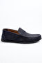 Men's Navy Blue Suede Loafer – Laceless Slip-On, Flexible Sole, Casual and Stylish