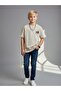Boy's T-Shirt with Printed Back Design - 2