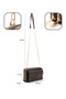 Brown Color Shk271 Faux Leather Envelope Model 5 Compartments, Chain, Phone Holder and Shoulder Bag - 4
