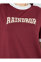 Burgundy Slogan Ringer T-Shirt - 4