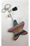 Gift Zircon Stone Colorful Stylish Star Keychain 17X8 cm - 3