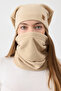 100% Micro Polar Fleece Extra Flexible and Soft Women's Beanie Neck Warmer Set - 5