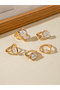 Pack of 5 - Embellished Faux Pearl Rings - 2