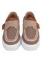 Civil Boys' Suede Single Velcro Casual Shoes |   School Nursery and Daily Use - Beige - 6