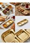 Gold Metal Sauce Bowl and Jam Bowl - Stylish Breakfast and Appetizer Serving Plate - 4