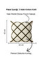 Modern Geometric Punch Embroidered Decorative Throw Pillow Cover 42X42 cm Cotton Panama Linen - 2