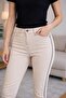 Bolinto 480 high waisted tight leg pants with chain details on the sides and 5 pockets. - 3