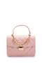 Gold Chain Charm Detailed Isabella Women's Crossbody Bag Powder
