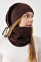 100% Micro Polar Fleece Extra Flexible and Soft Women's Beanie Neck Warmer Set - 2
