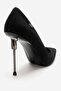 Carlas Black Patterned Women's Heeled Shoes - 5