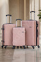 Hard Shell Lightweight ABS 3 PCS Set (20/24/28 Inch) Luggage, Secured Lock, Smooth Wheel Suitcase - 2