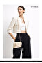 Cream Shk271 Faux Leather Envelope Model 5 Compartments, Chain, Phone Holder and Shoulder Bag - 8