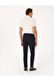 Navy Blue Classic Jogger Pants Trousers with Waist Cord 50324220-Vr033 - 4