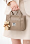 Small Size Women's Hand and Shoulder Bag with Adjustable Strap and Teddy Bear Baguette Bag Crossbody Bag Mini - 3