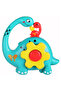 -Baby Musical Elephant Toy with Gear Button - Yellow