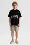 8-14 Years Old Power Boys' Suit-Black - 3