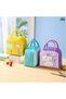 Cute Happy Lunch Bags Small Cooler Bag Leak Proof Lunch Tote Hand bag Aluminum Foil And Water Proof - 7
